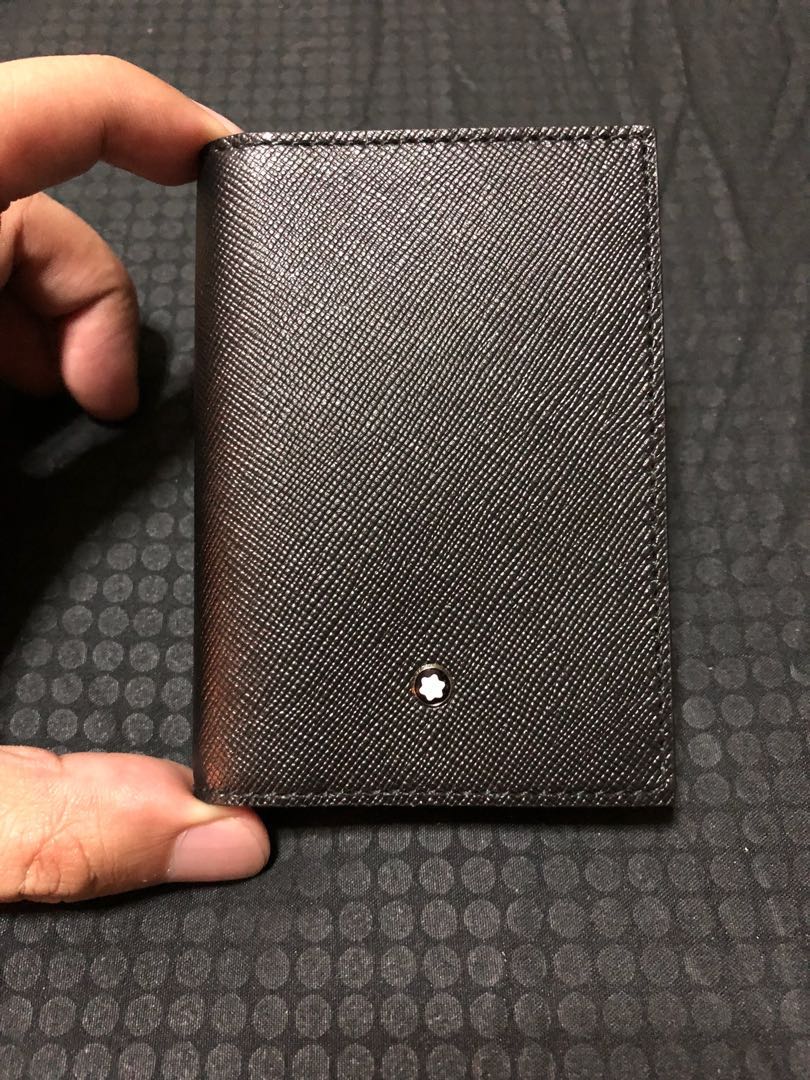 MONTBLANC Sartorial Black Leather Business Card Holder 113223, Fast & Free  US Shipping