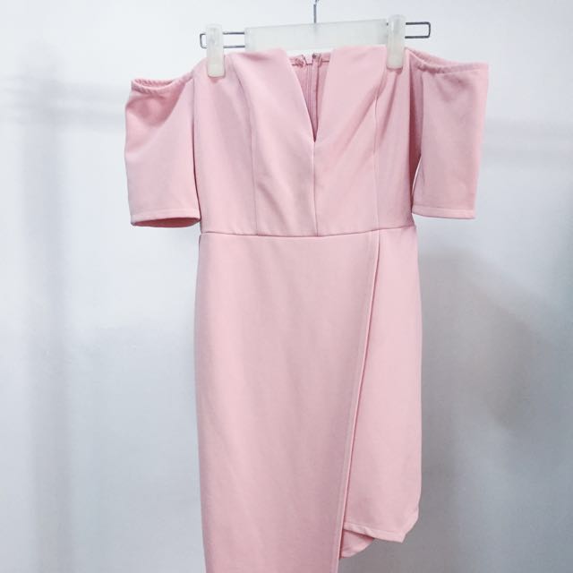 blush pink semi formal dress