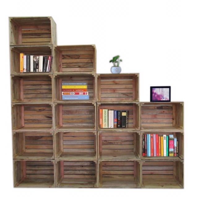 Solid Mango Wood Crate Furniture Shelves Drawers On Carousell