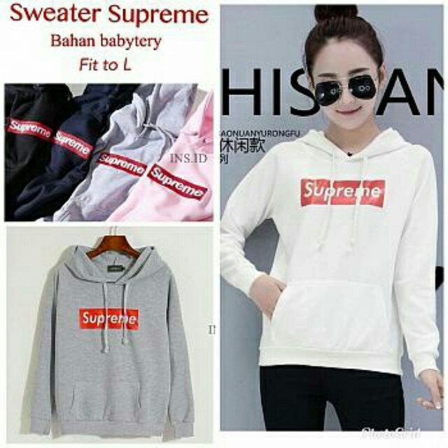  Gambar Sweater Supreme Koleksi Gambar HD