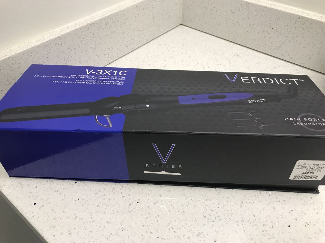 VERDICT professional clip curling iron Health Beauty Hair on Carousell