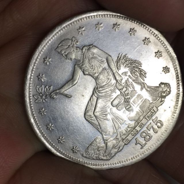 オスカル1世　1845年　美品　女神　樹　銀貨　貿易銀　大型硬貨 古錢 オスカル1世 1845年 美品 女神 樹 銀貨 貿易銀 大型硬貨 古錢