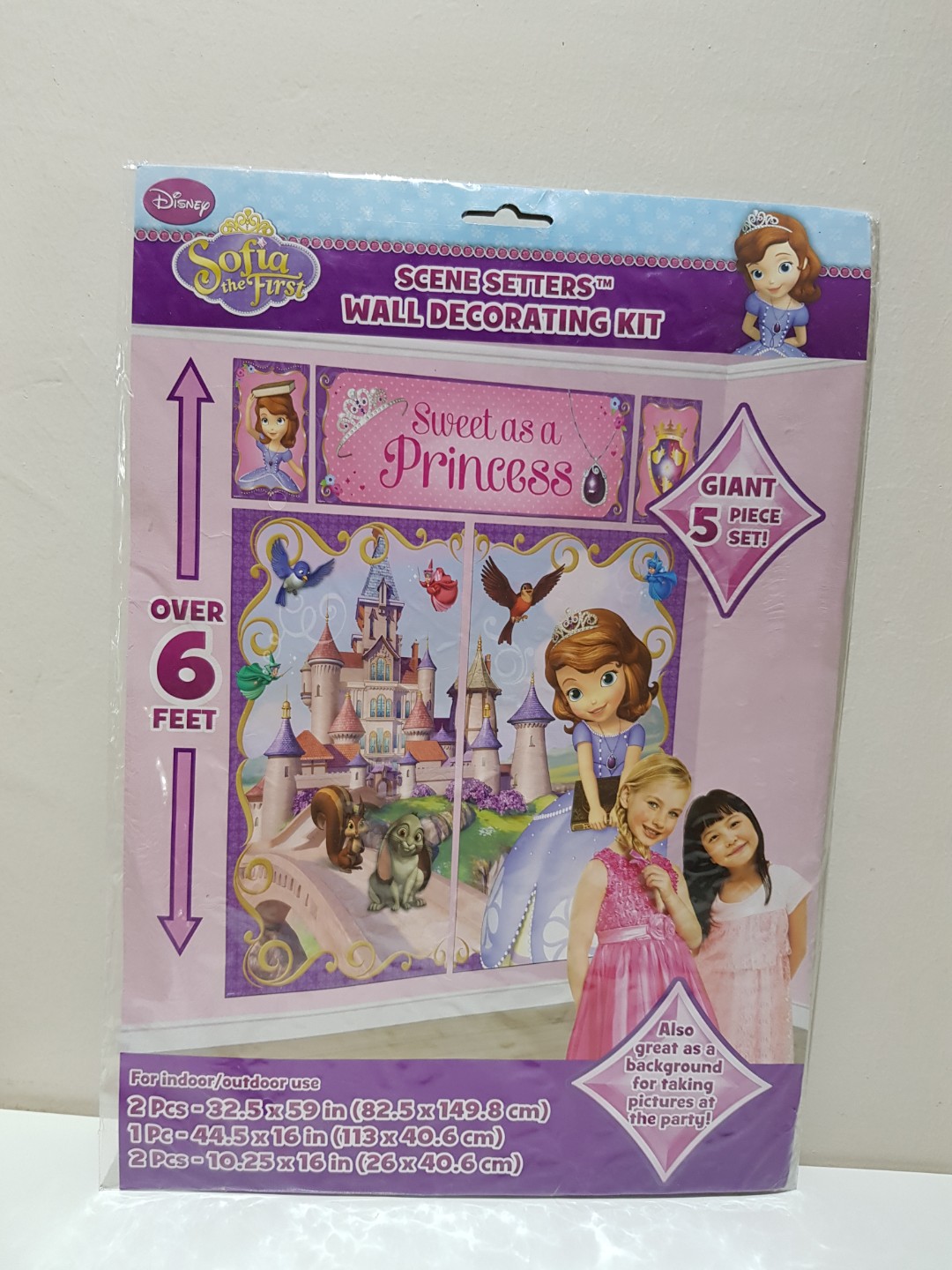 Disney Sofia The First Wall Decoration Kit Toys Games Bricks