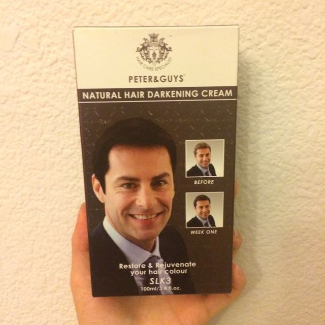 Hot80 Peter Guys Natural Hair Darkening Cream Health Beauty