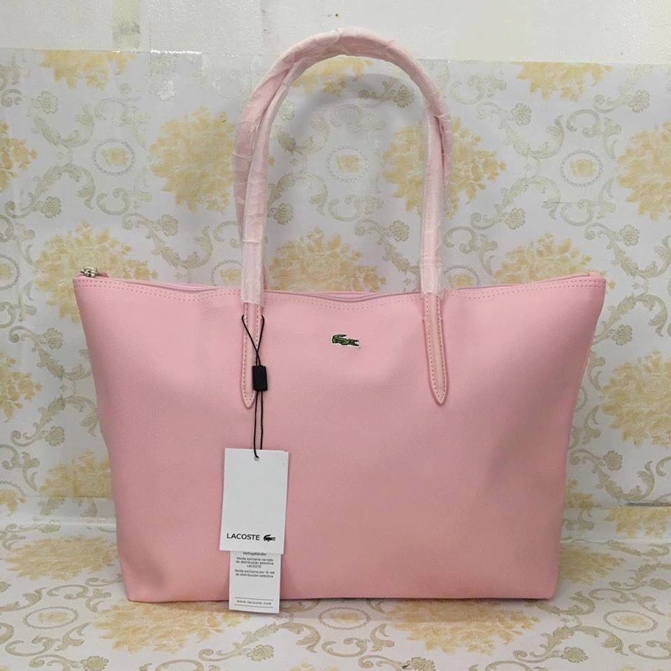 Lacoste Tote Baby Pink, Women's Fashion 