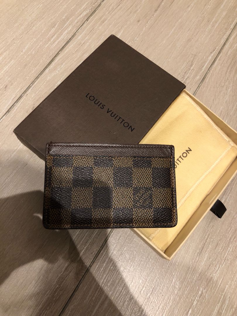 Preloved Louis Vuitton Damier Ebene Business Card Holder CA0066 080223 –  KimmieBBags LLC