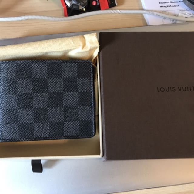 Buy Free Shipping [Used] Louis Vuitton Graphite Portefeuille Multiple  Bifold Billfold Compact Wallet N62663 Black PVC Wallet N62663 from Japan -  Buy authentic Plus exclusive items from Japan