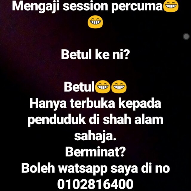 Mengaji Services Tuition On Carousell