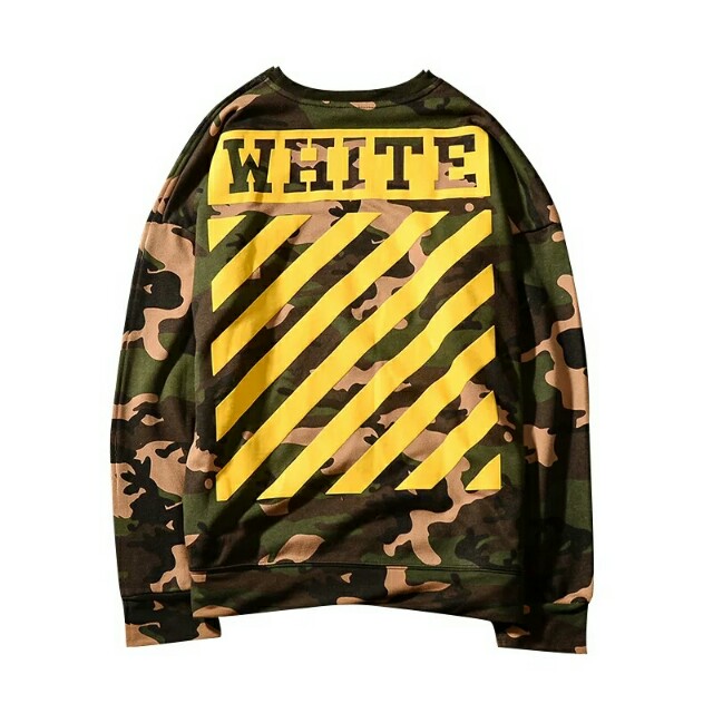 off white sweater camo