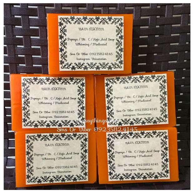 Papaya / Vit. C / Kojic Acid Soap (Category: Vitamins & Supplements) located in Quezon City. Submitted by classythingsshop (Listing ID 157906211, Image 3). Description: PAPAYA / VIT. C / KOJIC ACID SOAP Face & Body SOAP Its a combination of Papain ( an exfoliating agent) ,Vitamin C ( an antioxidant) & kojic Acid ( a natural skin lightening ingredients ) that is very powerful when it comes to skin lightening & removing dark spots. These are some c