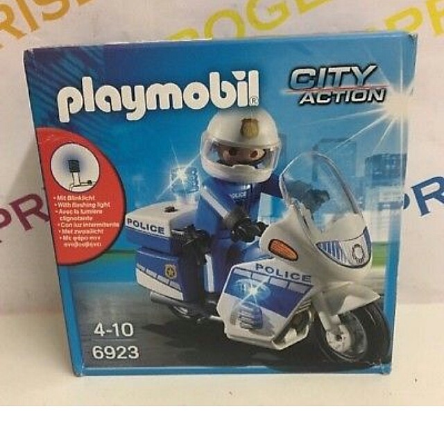 playmobil police bike 6923