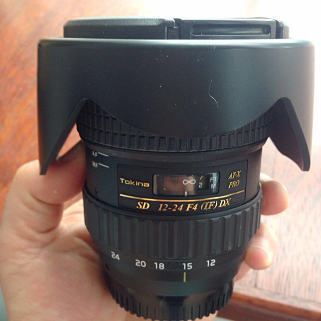Priced Reduced Tokina 12 24 F4 With Nikon Mount Plus Uv Nd And Polarizing Filters Photography On Carousell