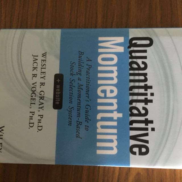 Quantitative Momentum By Wesley R Gray Books Stationery