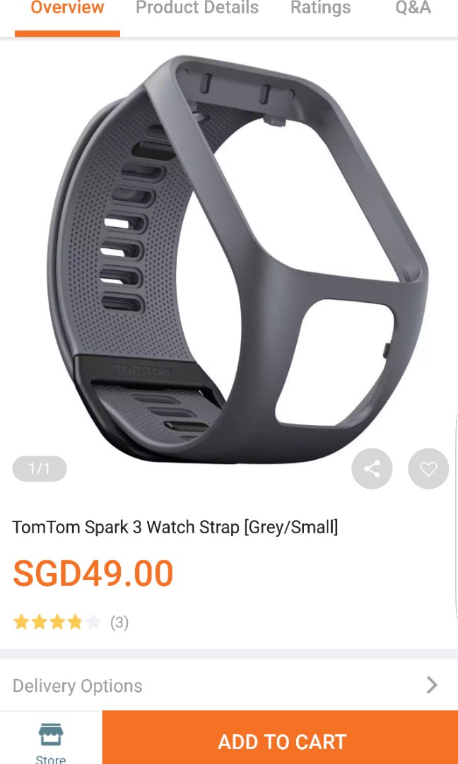 Tomtom spark 3 strap store