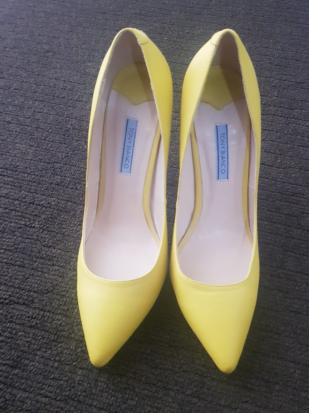 yellow court heels