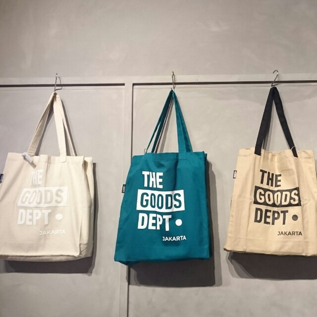 Tote bag goods dept hot sale