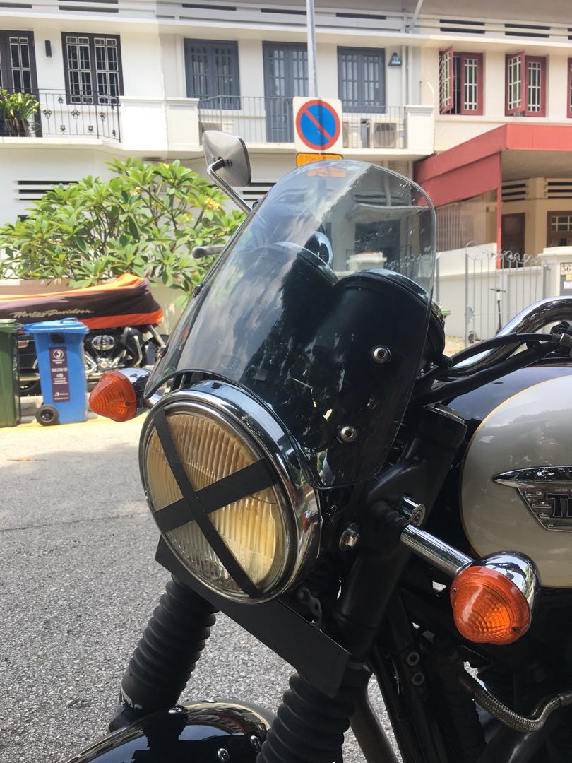 Triumph Bonnevillethruxton Dart Fly Screen Motorbikes Motorbike
