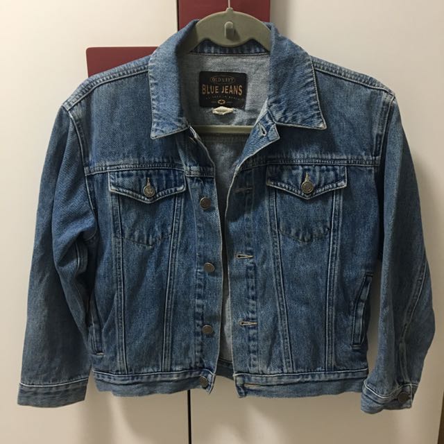 Vintage Old Navy Crop Denim Jacket Women S Fashion Clothes Outerwear On Carousell