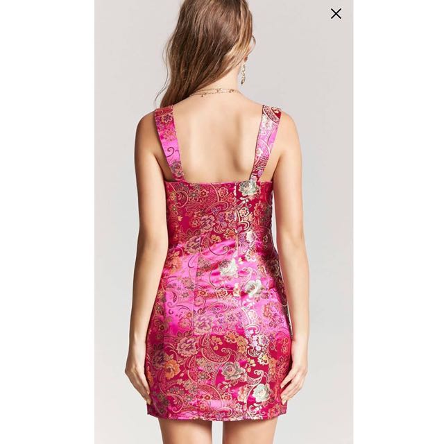 Brand New With Tag Forever 21 Satin Oriental Dress