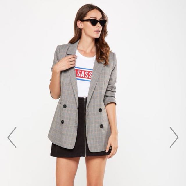 cotton boyfriend blazer