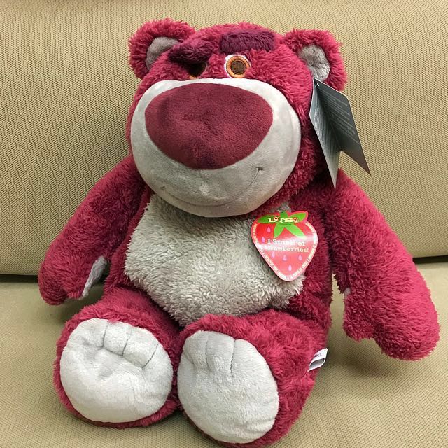  Disney Store Official Lotso Plush, Toy Story 3, Medium 13,  Strawberry Scented, Cuddly Fabric, Iconic Cuddly Toy Character with  Embroidered Eyes and Soft Plush Features, Suitable for All Ages 0+ 