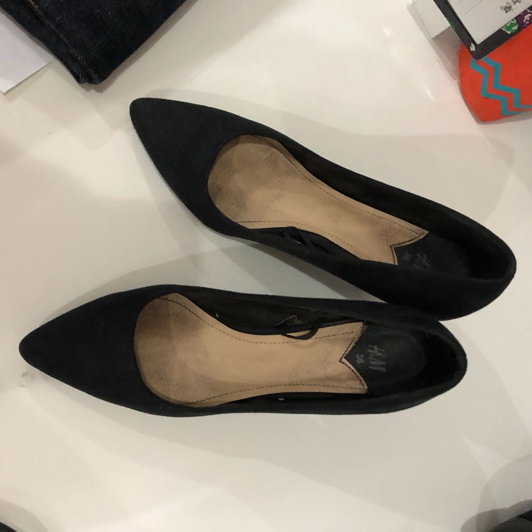 Heels Hitam 5cm Fesyen Wanita Sepatu Di Carousell