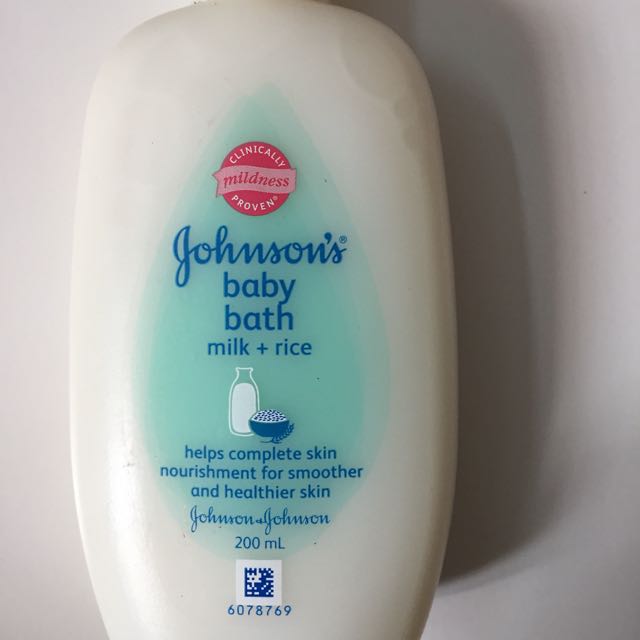 Johnsons baby milk bath shower gel