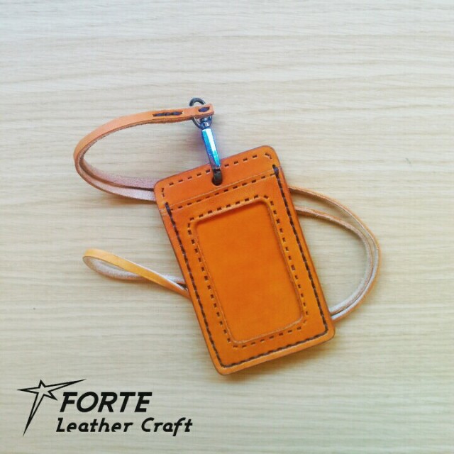 Leather Id Card Badge Holder Name Tag Kulit Asli Serba Serbi Preorder Di Carousell