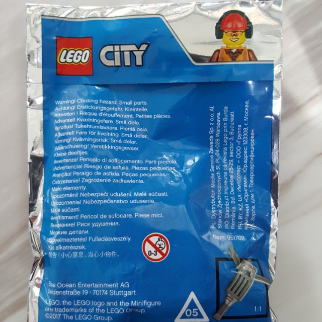Lego City Limited Edition Construction Worker Polybag Toys Games