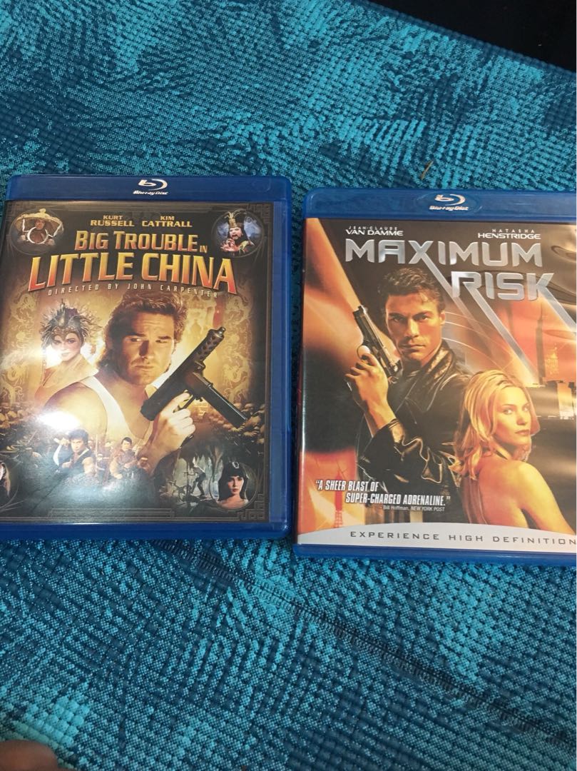 Maximum Risk Big Trouble In Little China Blu Ray 2 Films Music Media Cds Dvds Other Media On Carousell