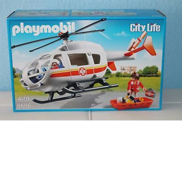 playmobil emergency medical helicopter