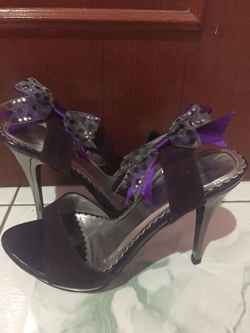 butterfly purple heels