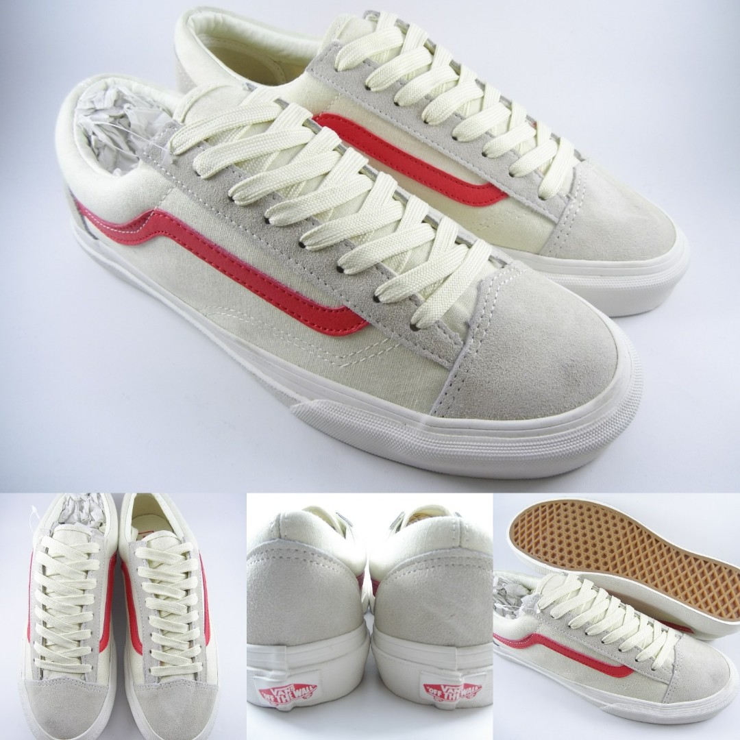 Sepatu Kets Vans Old Skool Marshmallow Racing Red Off White Putih Gading Merah Olshop Fashion Olshop Pria Di Carousell