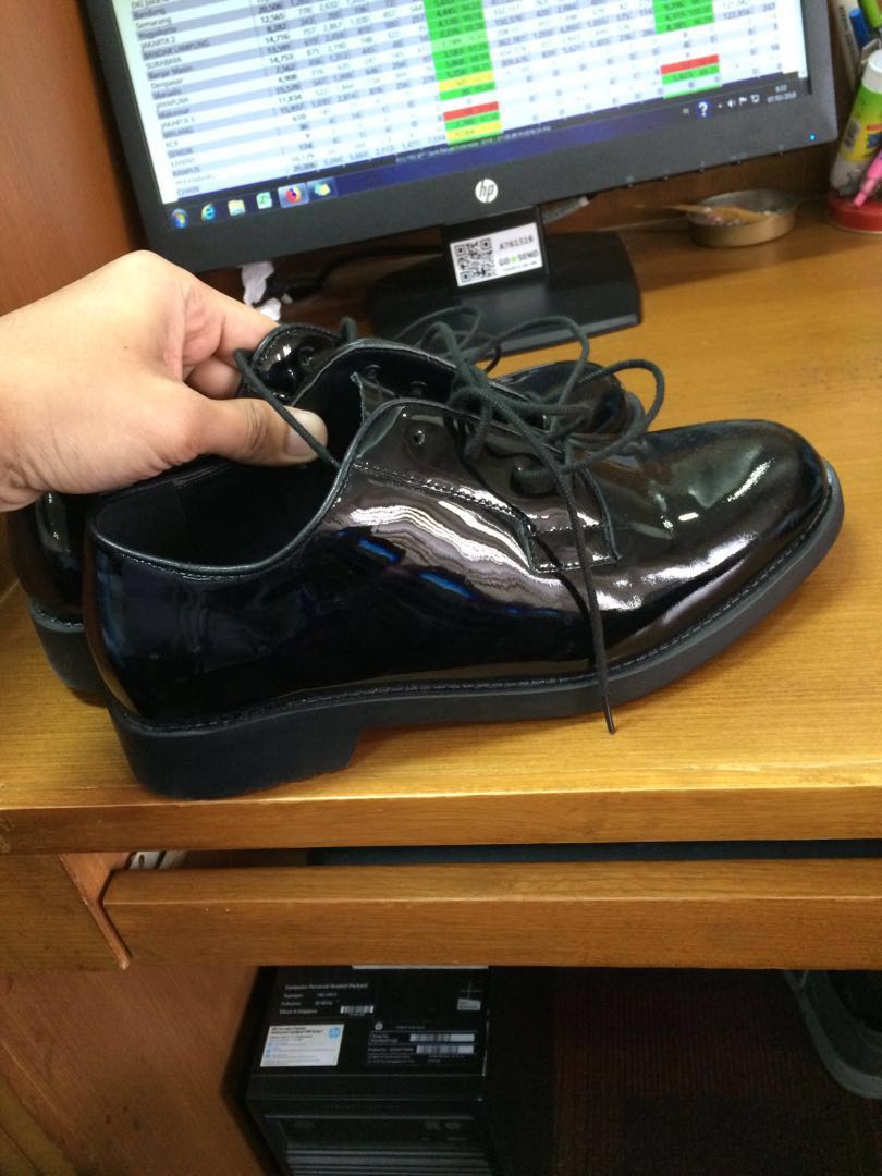 Sepatu Pdh Tni Ad Kilap Fesyen Pria Sepatu Di Carousell