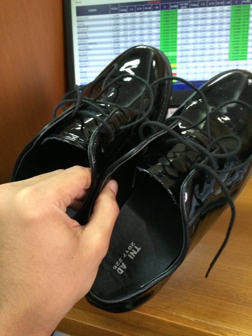 Sepatu Pdh Tni Ad Kilap Fesyen Pria Sepatu Di Carousell