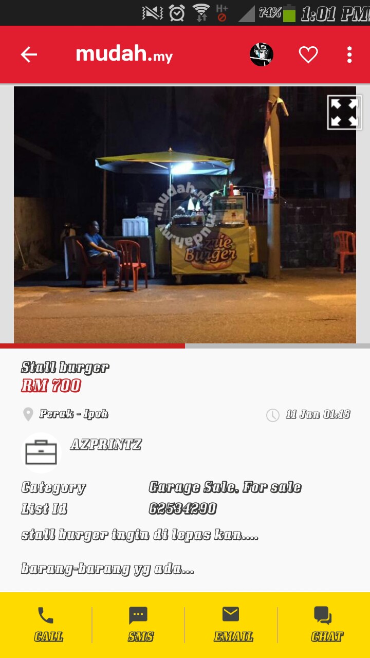 Stall Burger Kayu Property Others On Carousell