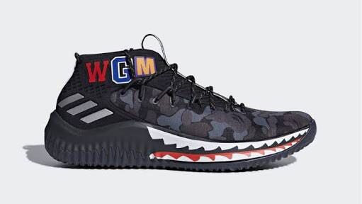 Dame 4 bape deals black
