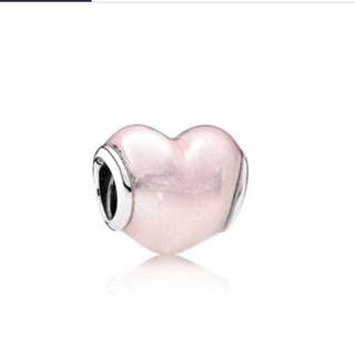 pandora glittering pink heart