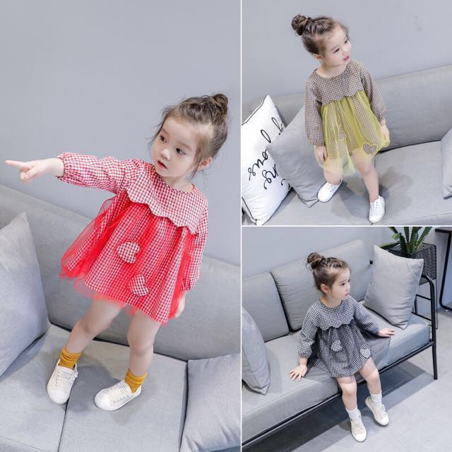 baby lacey pom party casual korean girl dress 1520519279 c176572a