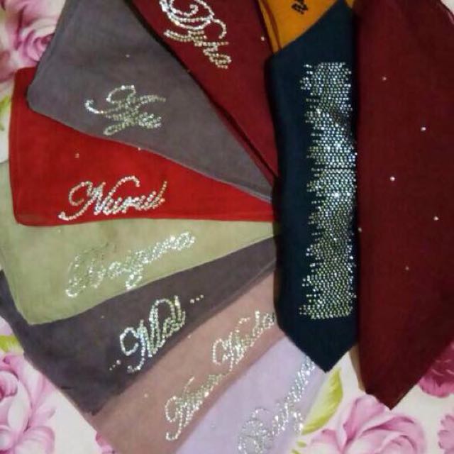 BAWAL UKIR NAMA LIKE BAWAL EXCLUSIVE, Muslimah Fashion, Scarves on 