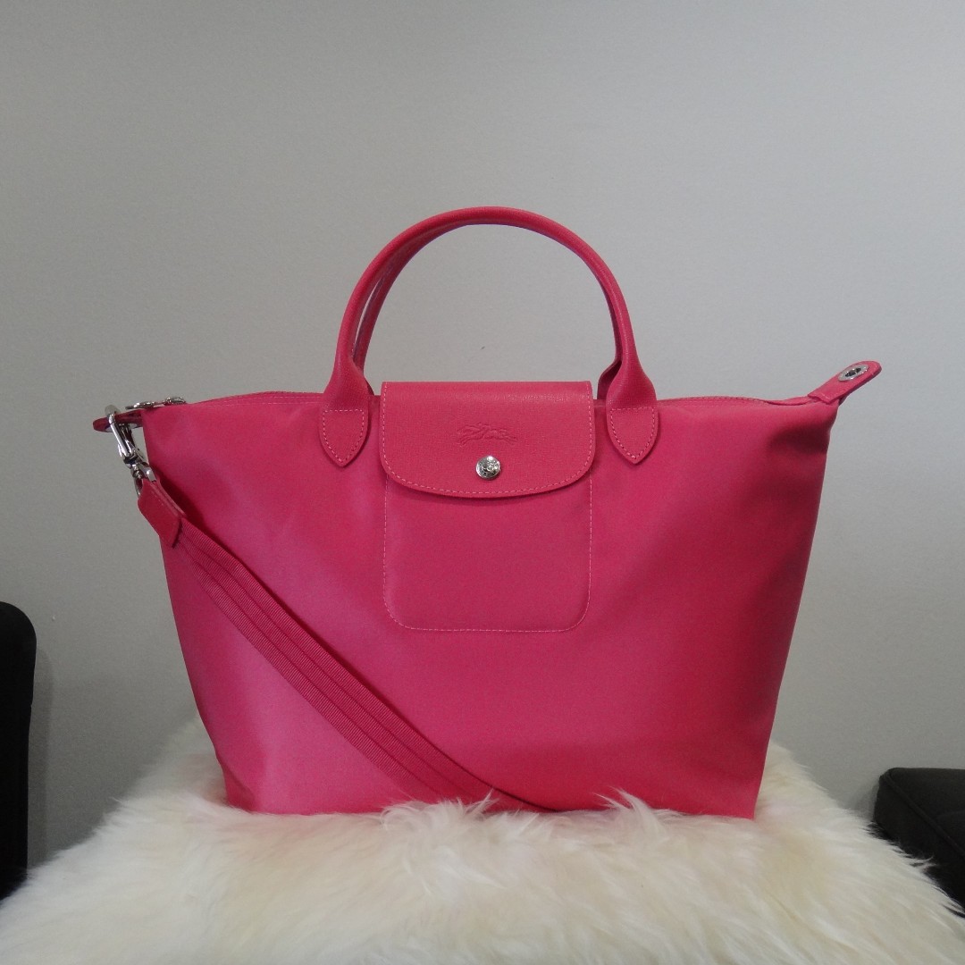  Longchamp Bag LONGCHAMP 1515 737 018 LE PLIAGE CUIR Shoulder  Bag Rose, Pink : Clothing, Shoes & Jewelry
