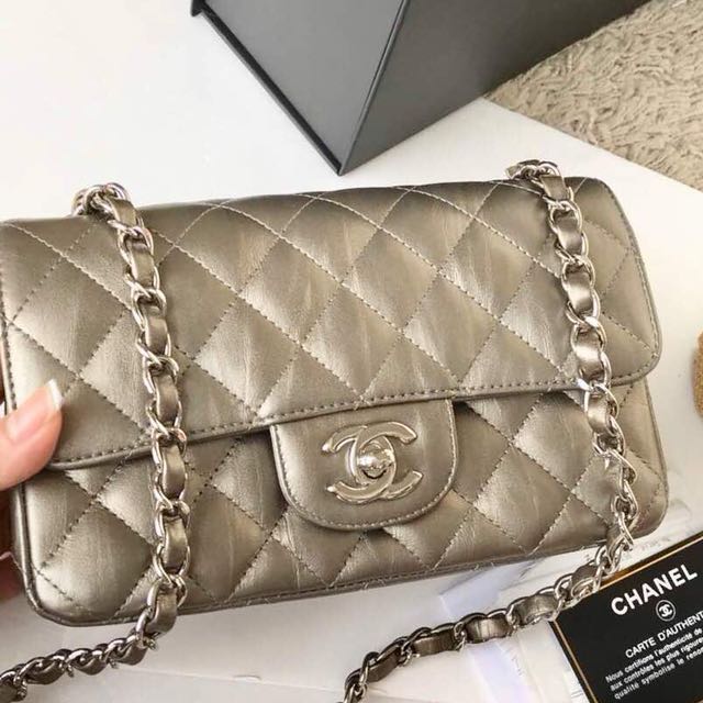 Chanel iridescent calfskin sales