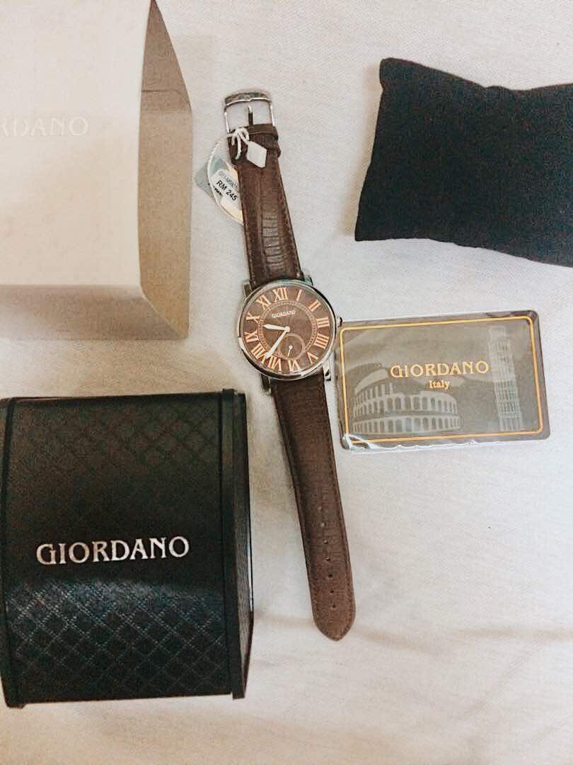 Giordano top leather watch