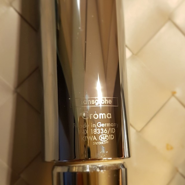 Hansgrohe Shower Head Croma 100 and Single Lever Shower Mixer (Made in