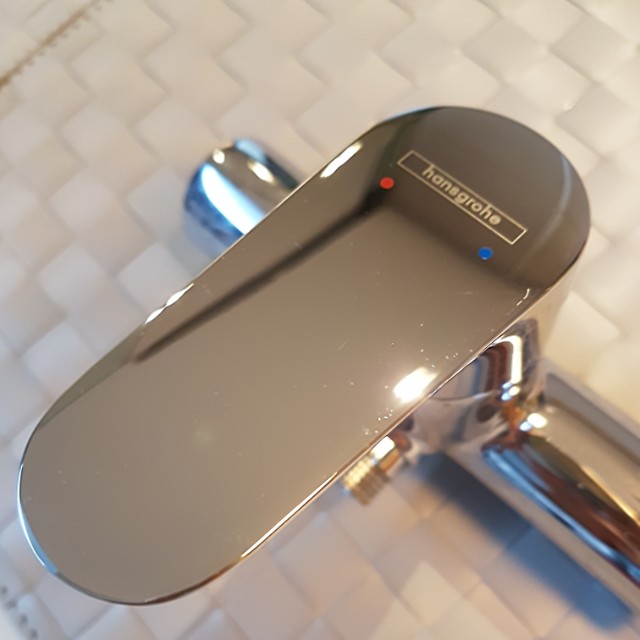Hansgrohe Shower Head Croma 100 and Single Lever Shower Mixer (Made in Germany), Furniture