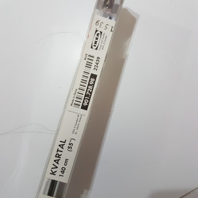 Ikea Kvartal curtain track with gliders n hook, Furniture & Home Living