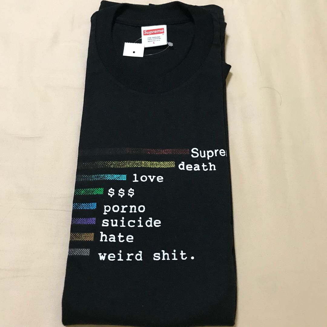 supreme charts tee