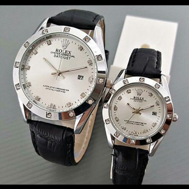 Jam tangan Rolex couple jam tangan wanita pria 100 real pict Olshop Fashion Olshop Wanita di Carousell