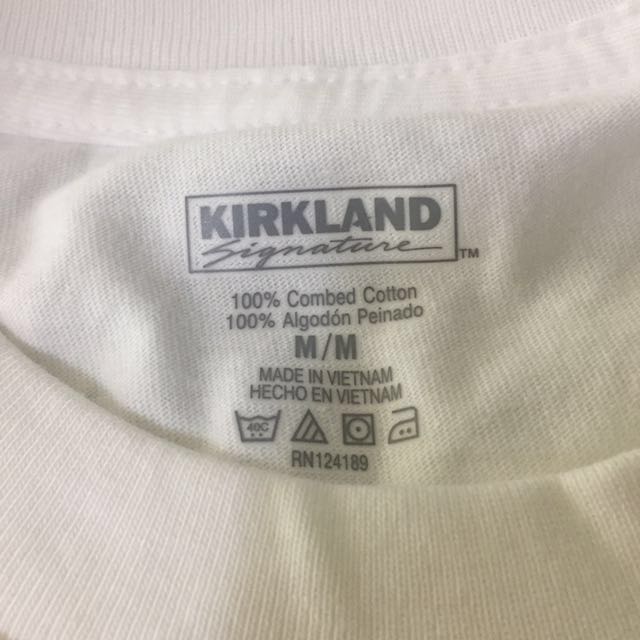 Kirkland Signature Men's Crew Neck White Tshirt, Men's Fashion, Tops & Sets, Tshirts & Polo