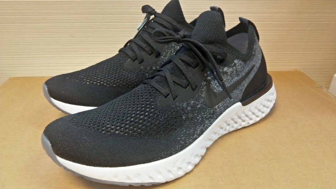 nike epic react black grey